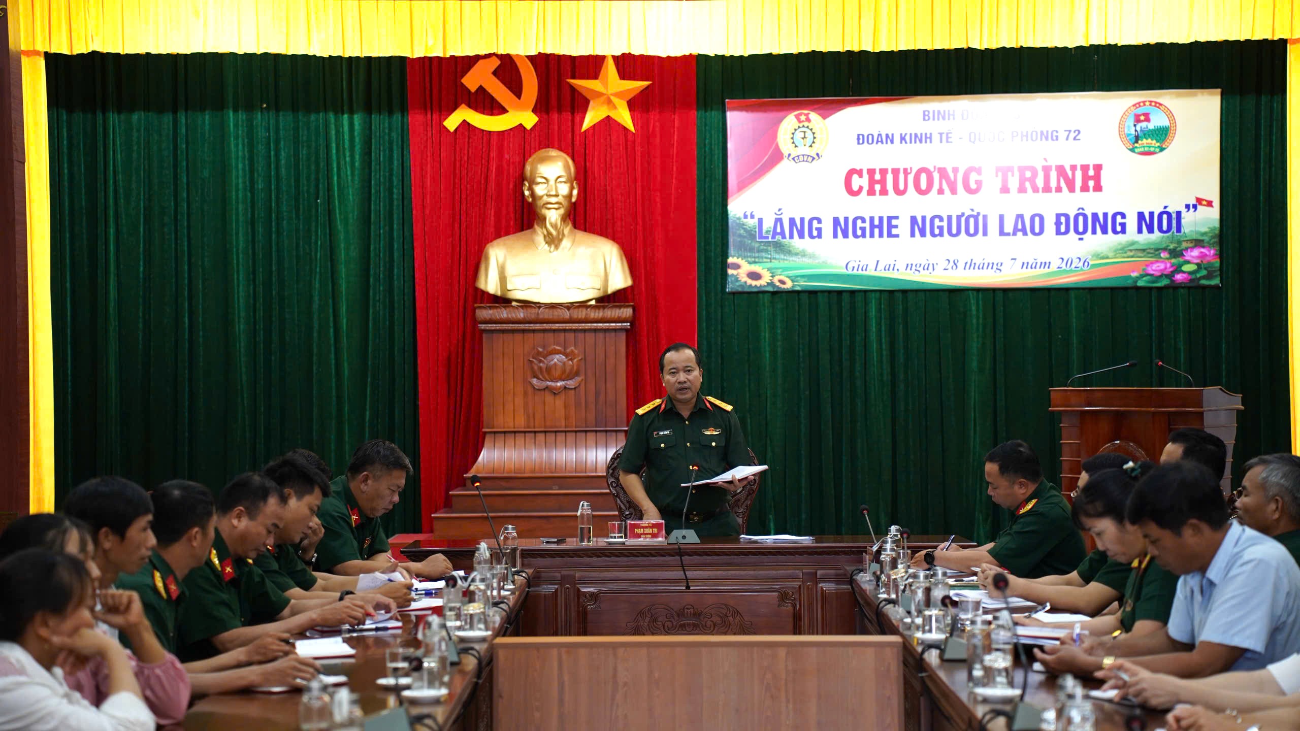 Đoàn KT-QP 72 tăng cường đối thoại, chăm lo thiết thực cho người lao động