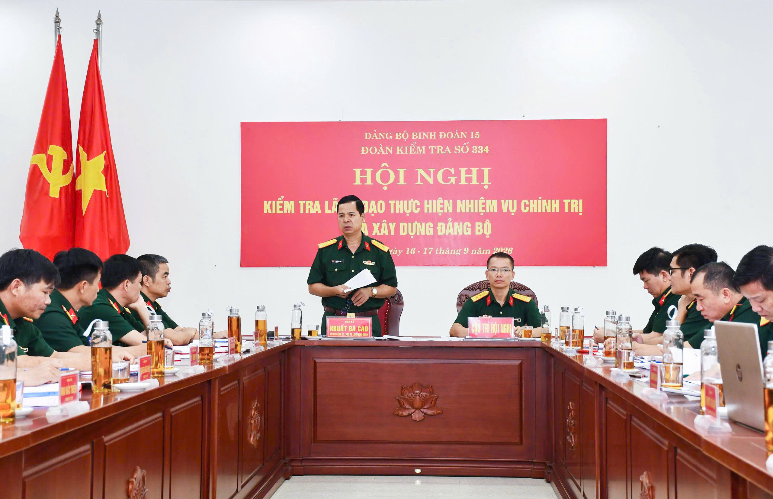 Đảng ủy Binh đoàn 15 kiểm tra công tác lãnh đạo thực hiện nhiệm vụ Chính trị và xây dựng Đảng tại Đoàn Kinh tế - Quốc phòng 79