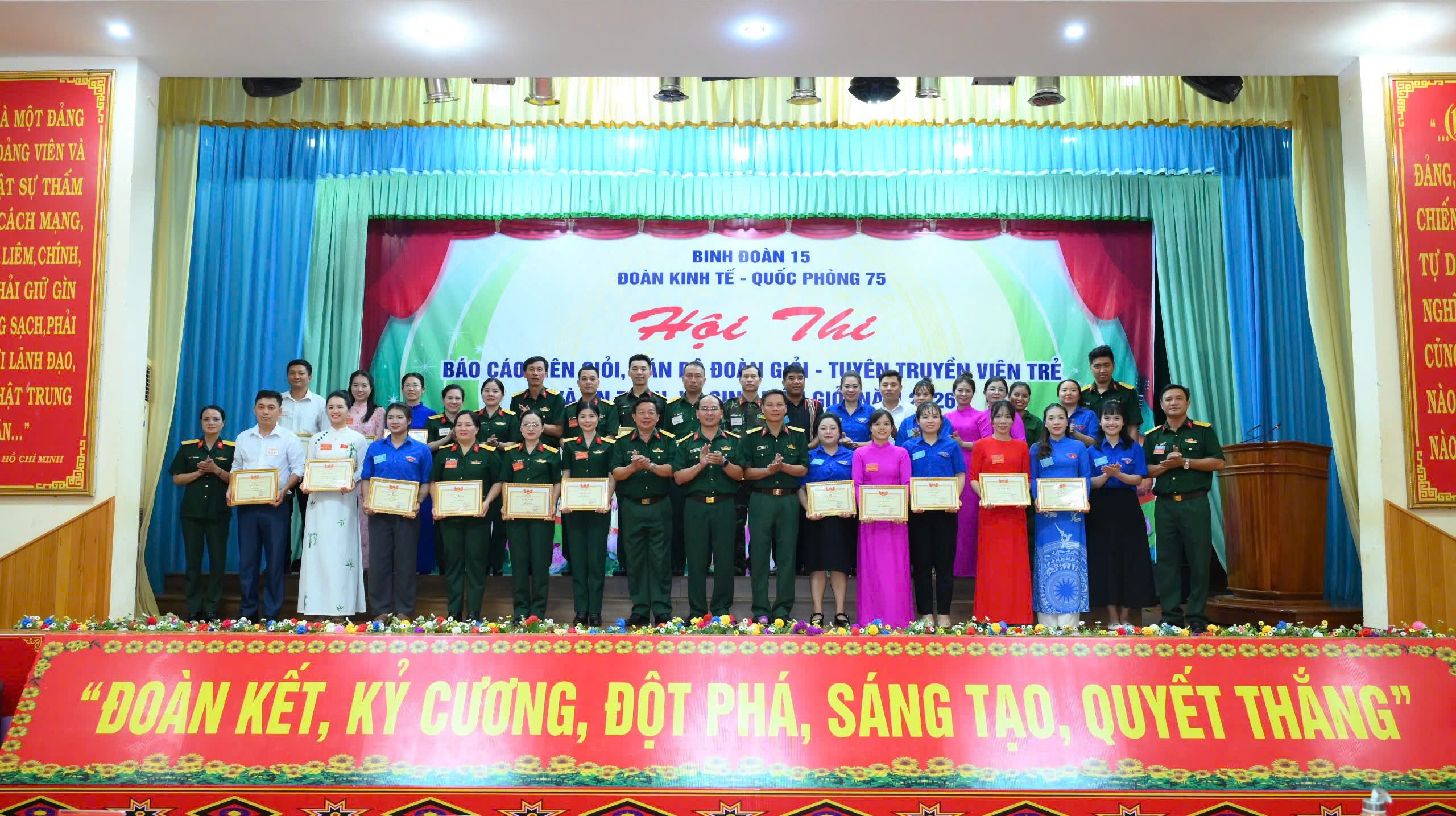 Đoàn KT-QP 75 tổ chức Hội thi Báo cáo viên giỏi, Cán bộ Đoàn giỏi - Tuyên truyền viên trẻ và An toàn, vệ sinh viên giỏi năm 2026