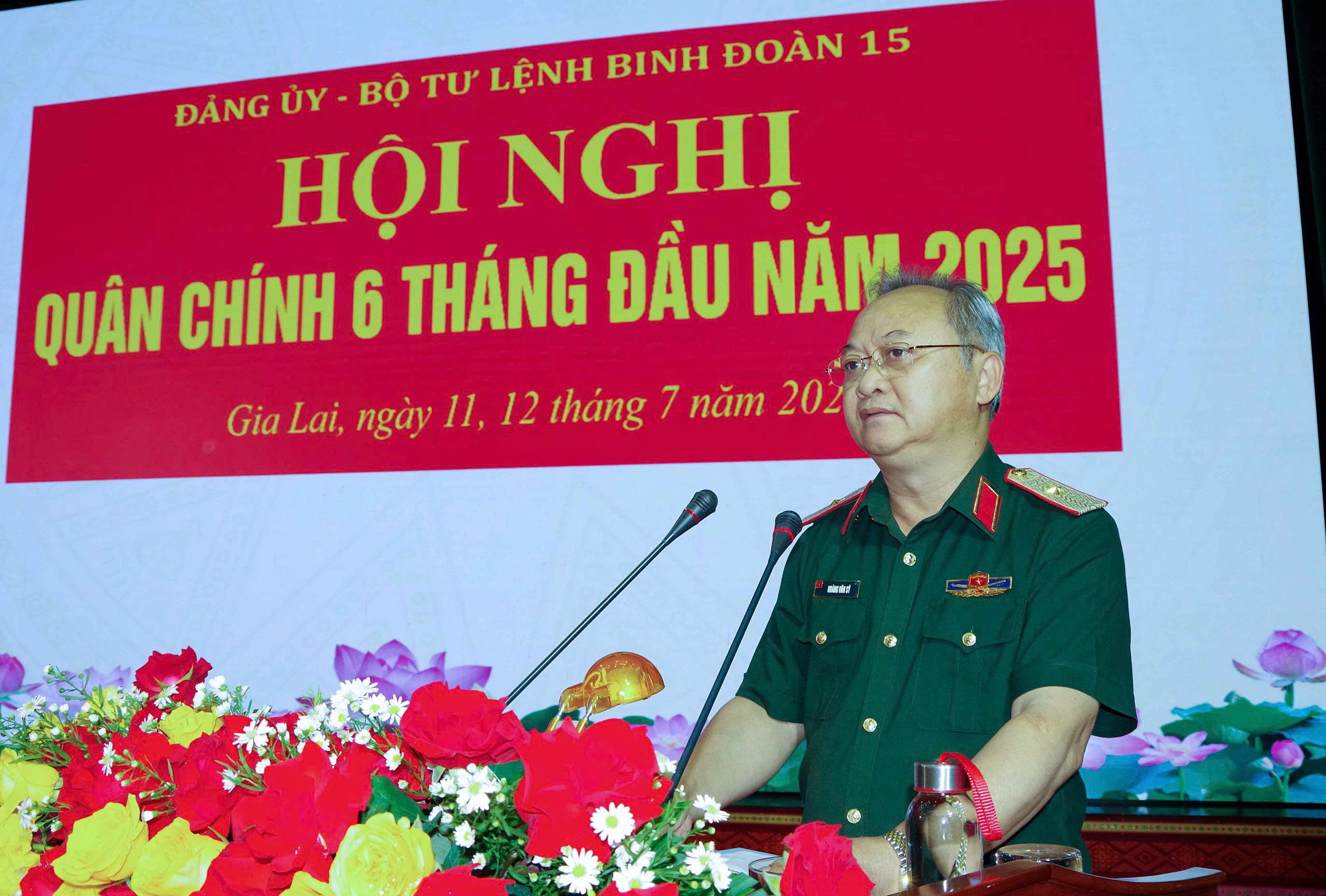 Binh đoàn 15 tổ chức hội nghị Quân chính 6 tháng đầu năm 2025