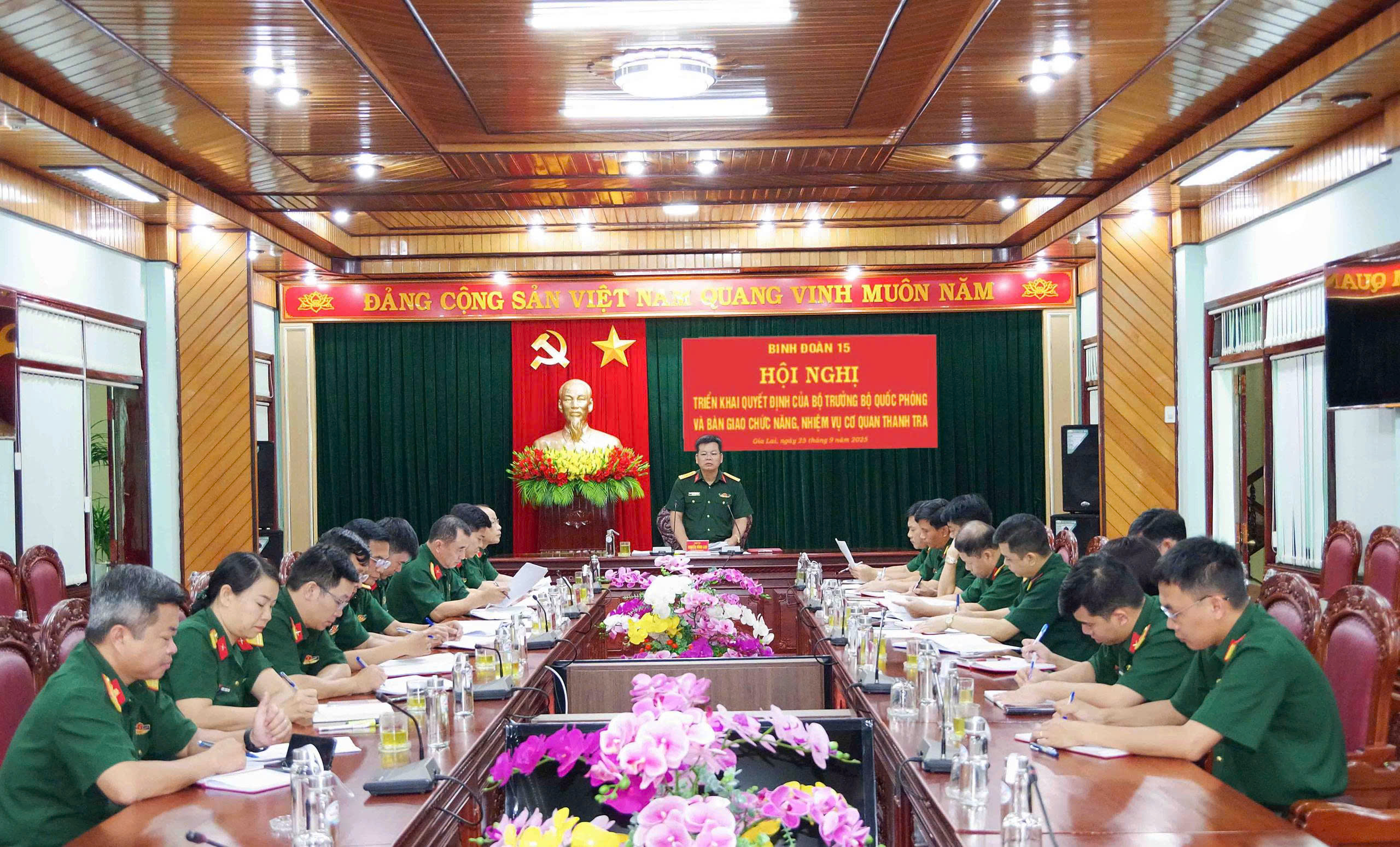 Binh đoàn 15 công bố Quyết định của Bộ trưởng Bộ Quốc phòng và bàn giao chức năng, nhiệm vụ Cơ quan Thanh tra