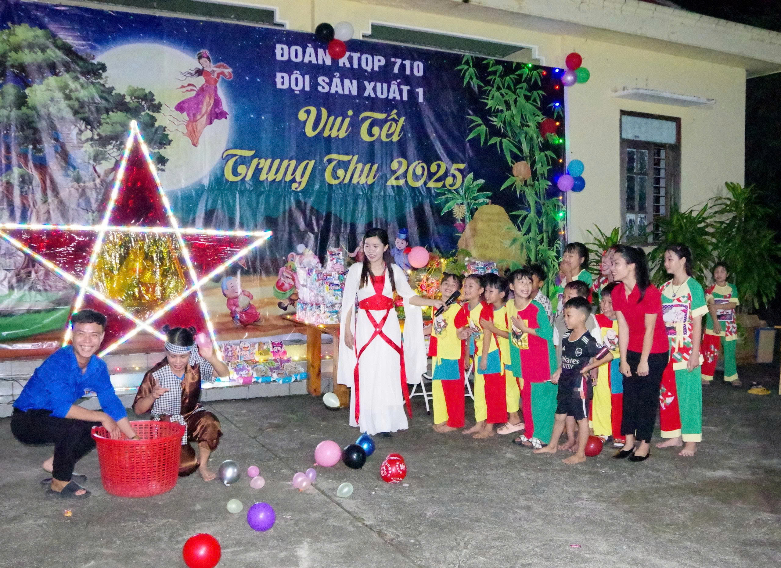 Sắc màu “Vui Tết Trung thu” cho thiếu nhi biên giới tại Đoàn KT-QP 717 và 710