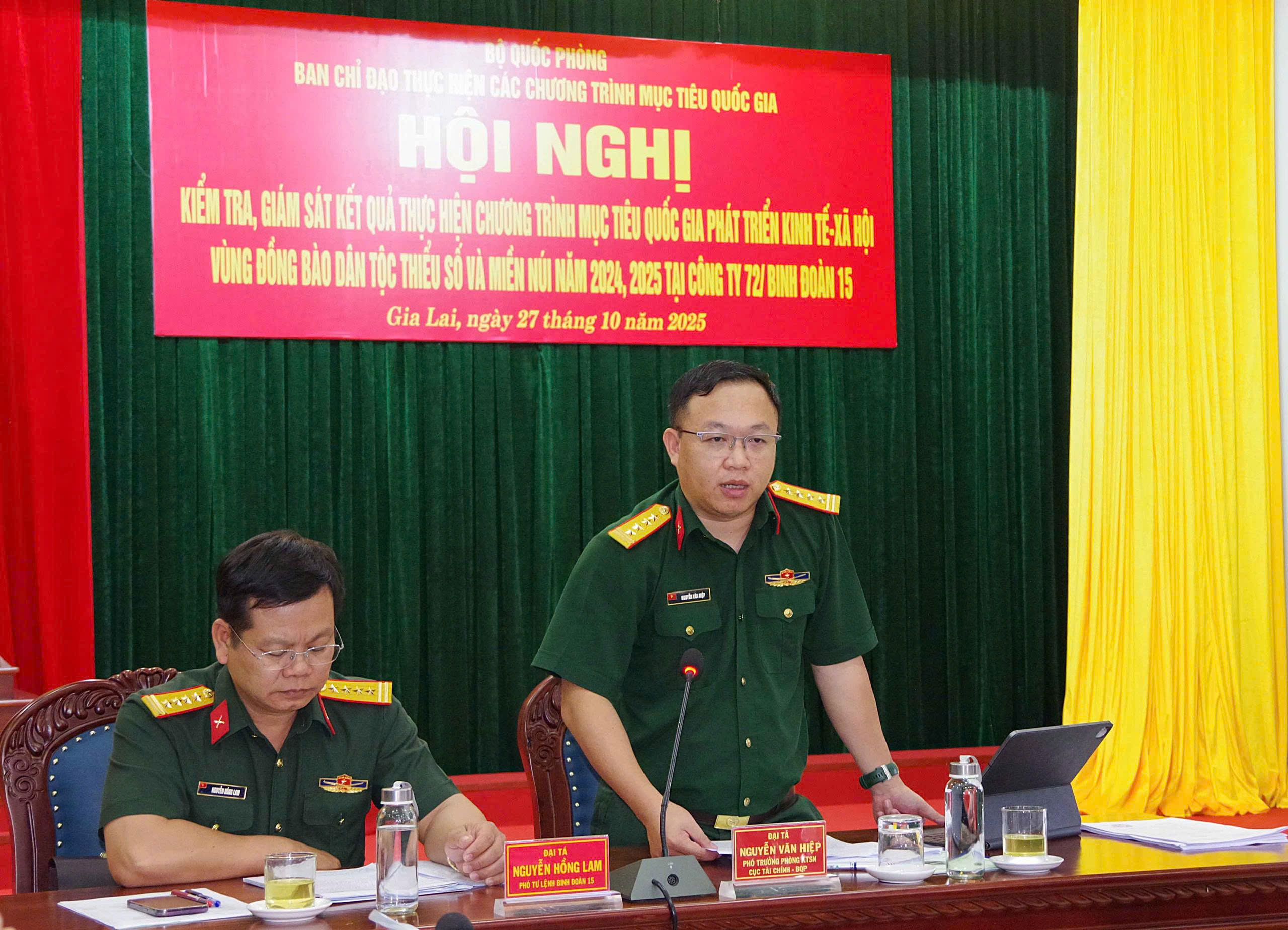 Bộ Quốc phòng kiểm tra kết quả thực hiện Chương trình mục tiêu quốc gia tại Đoàn KT-QP 72 (Binh đoàn 15)