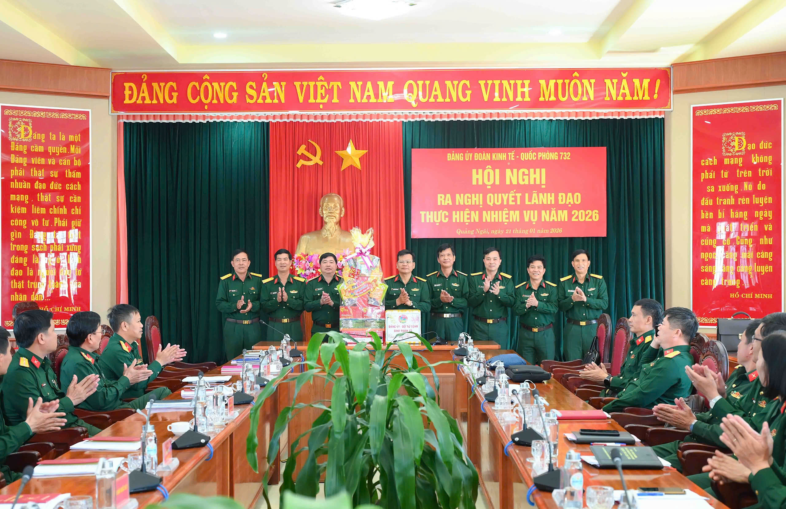 Đoàn KT-QP 732: Đoàn kết vượt khó, quyết tâm hoàn thành nhiệm vụ năm 2026