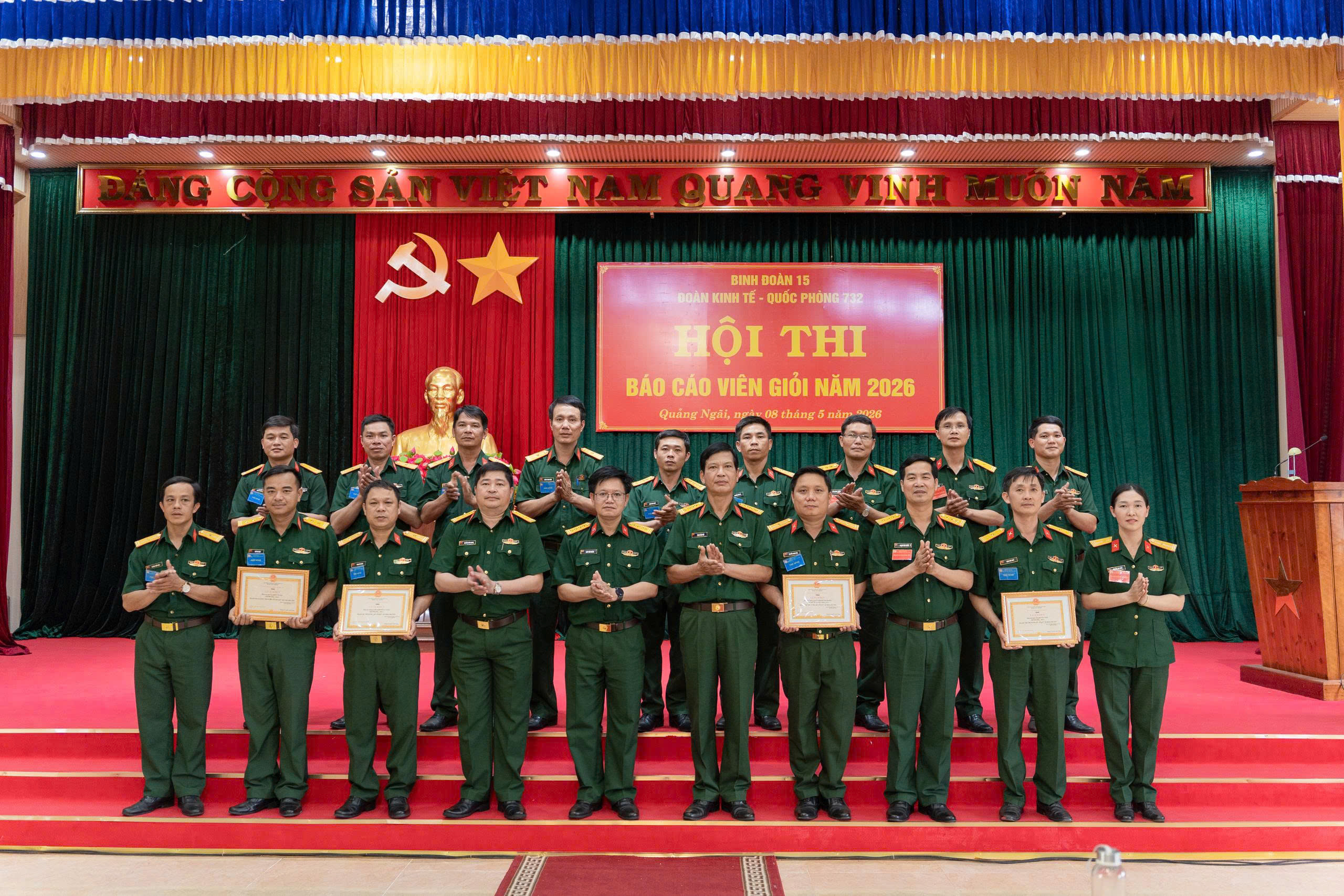 Đoàn KT-QP 732 bế mạc Hội thi Báo cáo viên giỏi năm 2026