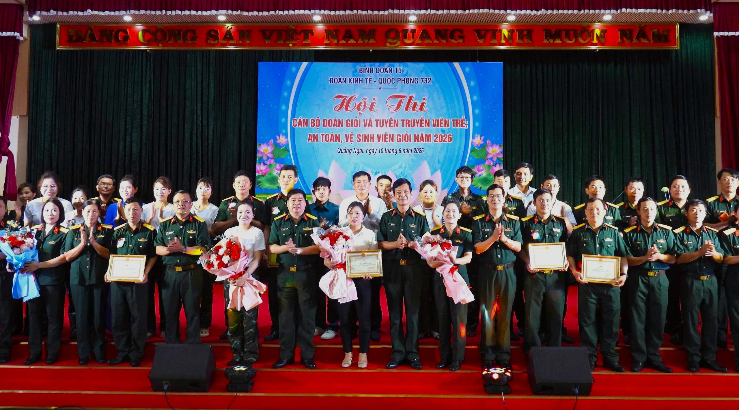Đoàn KT-QP 732 tổ chức Hội thi cán bộ Đoàn giỏi, tuyên truyền viên trẻ; an toàn, vệ sinh viên giỏi năm 2026