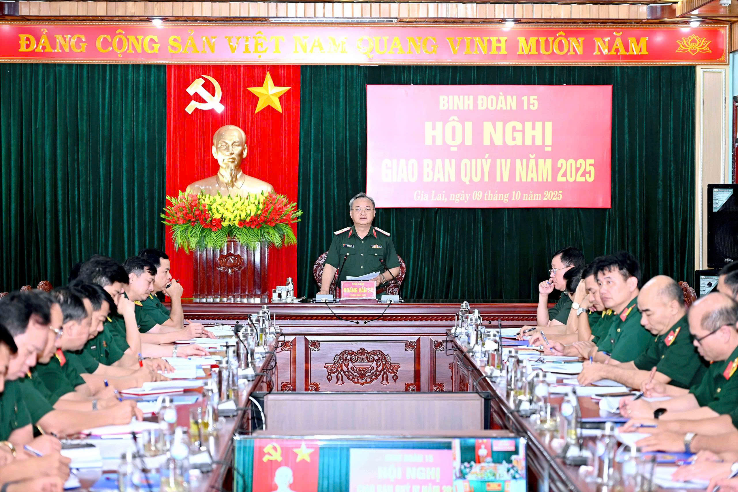 Bộ Tư lệnh Binh đoàn 15 tổ chức Hội nghị giao ban trực tuyến quý IV năm 2025