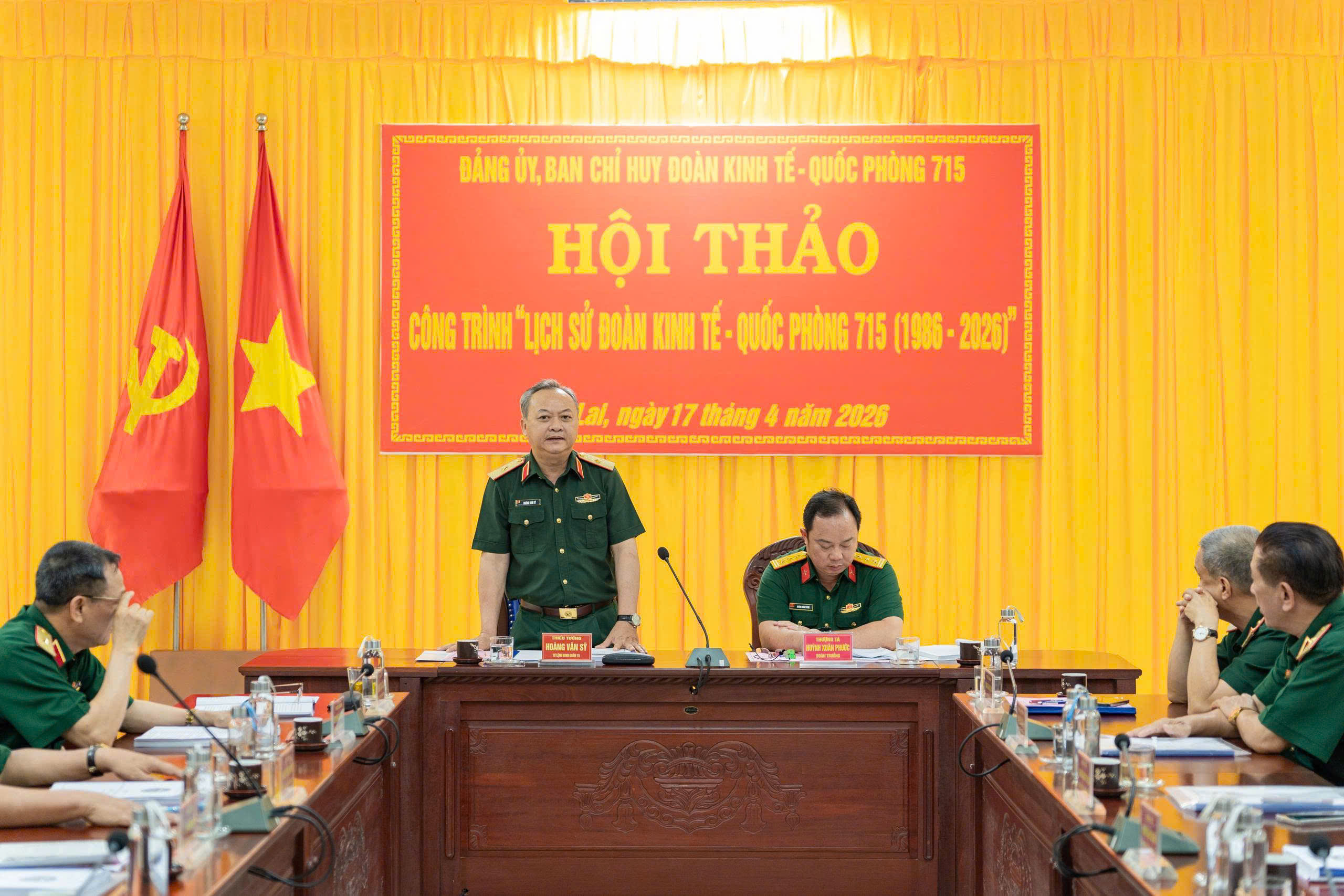 Đoàn Kinh tế - Quốc phòng 715 tổ chức Hội thảo công trình lịch sử 40 năm xây dựng và phát triển
